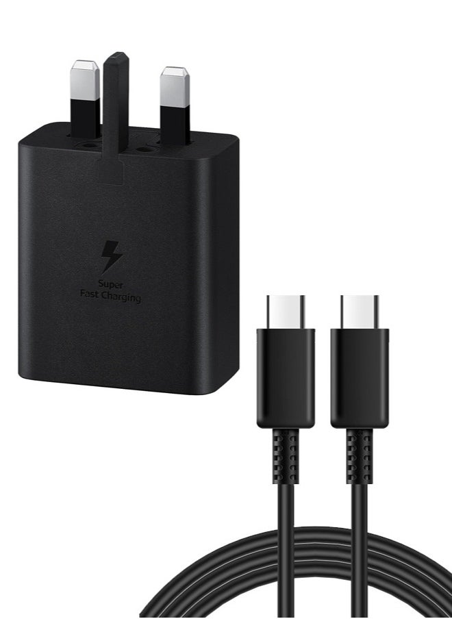 REACLOUD 45W USB C Super Fast Charging Charger with 1 m Cable - Compatible with S24 S23 S22 S21 S20 Ultra, S24+ S23+ S22+ S21+, A53, A15, A 55, A54 - Type C Power Adapter,  - Image 1
