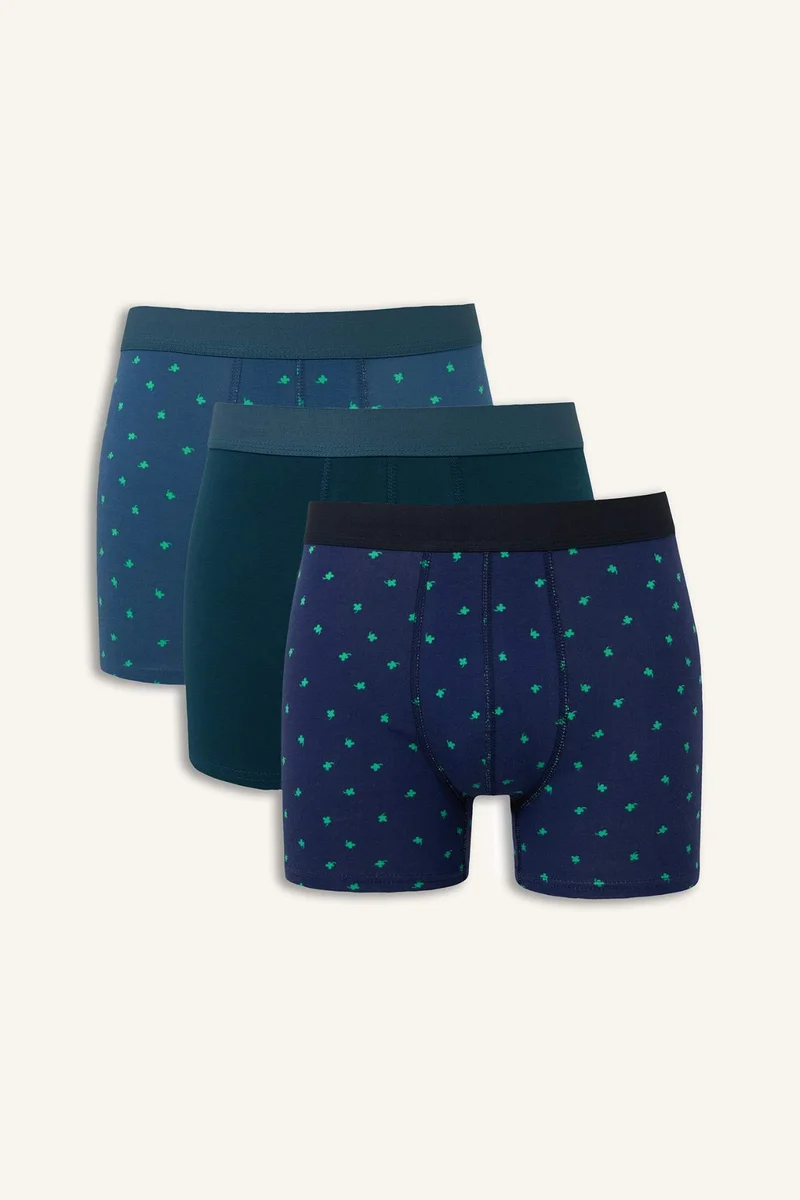 ديفاكتو Regular Fit Printed 3 Piece Boxers