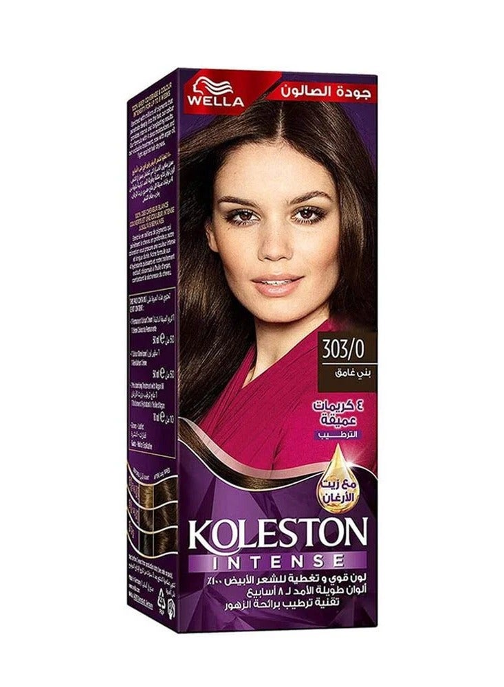 Wella Koleston Wella Koleston Intense Hair Dye - Dark Brown 303/0 - Image 1