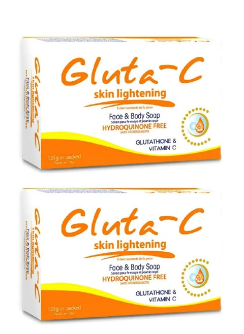 Gluta-C Skin Lightening Face & Body Soap 2pcs 135 g