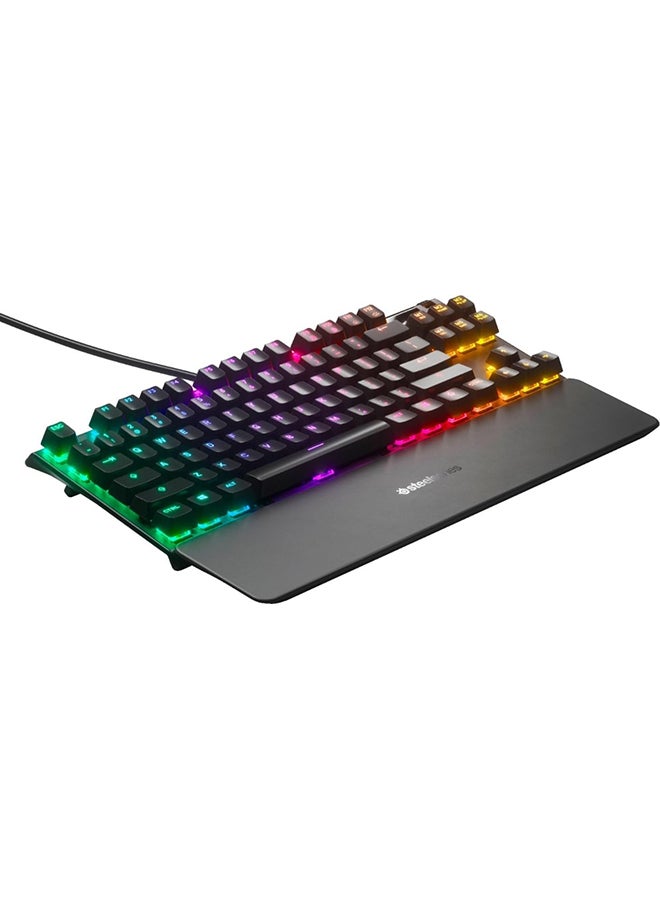 SteelSeries Apex 7 TKL Mechanical Gaming Keyboard, OLED Display, Red Switches, American QWERTY Layout - Image 4