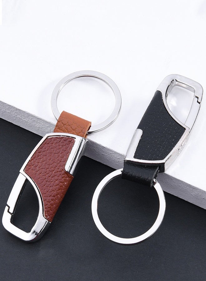 2 Pieces Metal Car Key Chain with Quick Release Carabiner – Heavy Duty Key Holder Organizer - Image 5