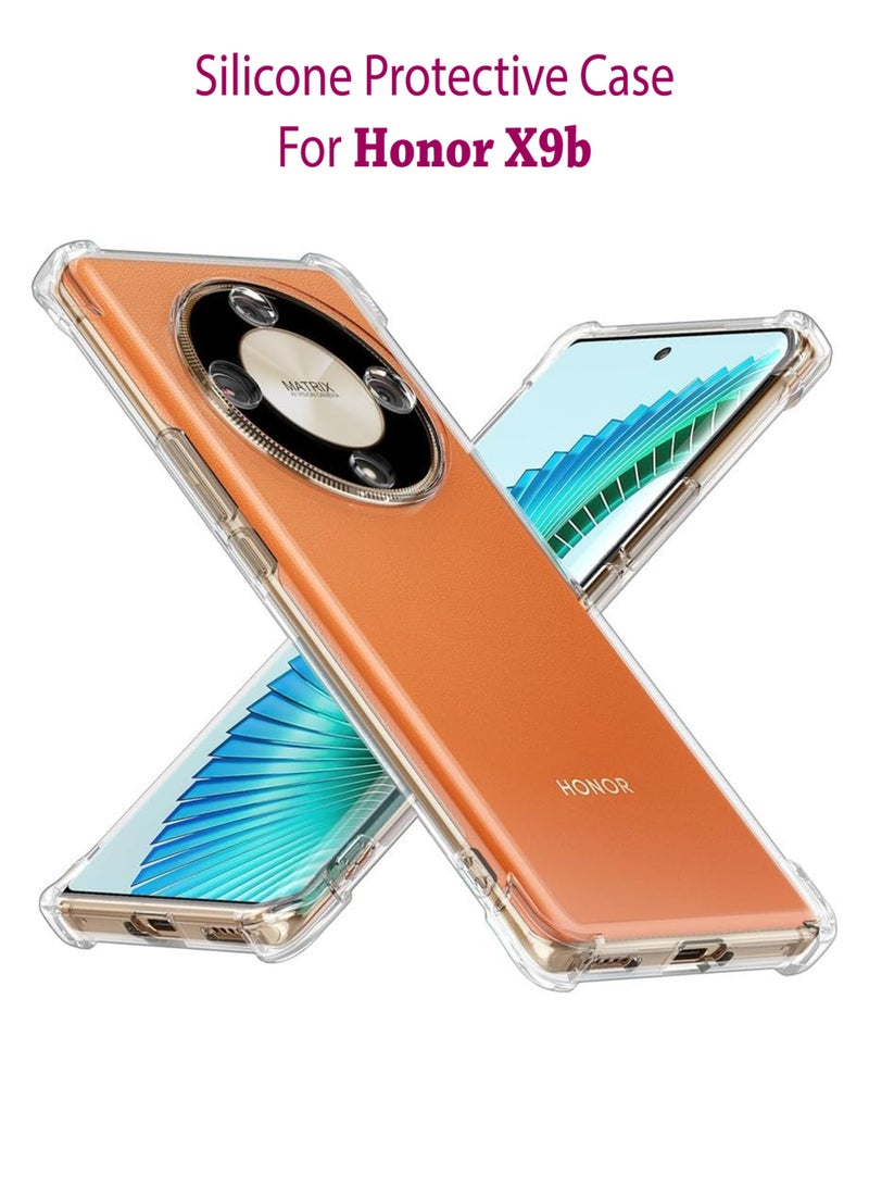 Waldic Silicone Protective Back Case Cover For Honor X9b Transparent - Image 1