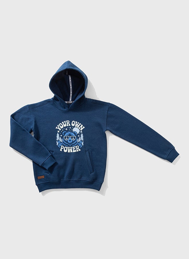 اون كيدز هودي للأولاد اليافعين مبطن فليس - Image 1