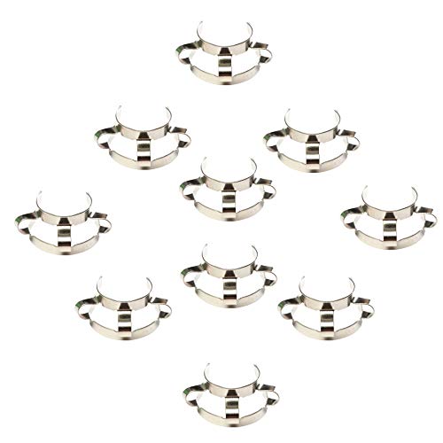 Deschem 10Pieces 24/29 Metal Clip Lab 24/40 Keck Clamp For 24# Laboratory Glass Ground Joint - Image 1