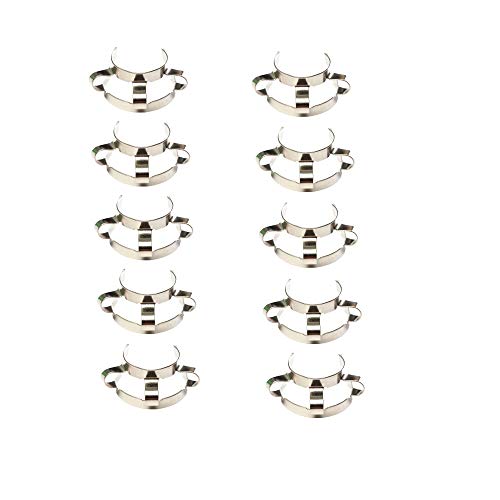 Deschem 10Pieces 24/29 Metal Clip Lab 24/40 Keck Clamp For 24# Laboratory Glass Ground Joint - Image 2