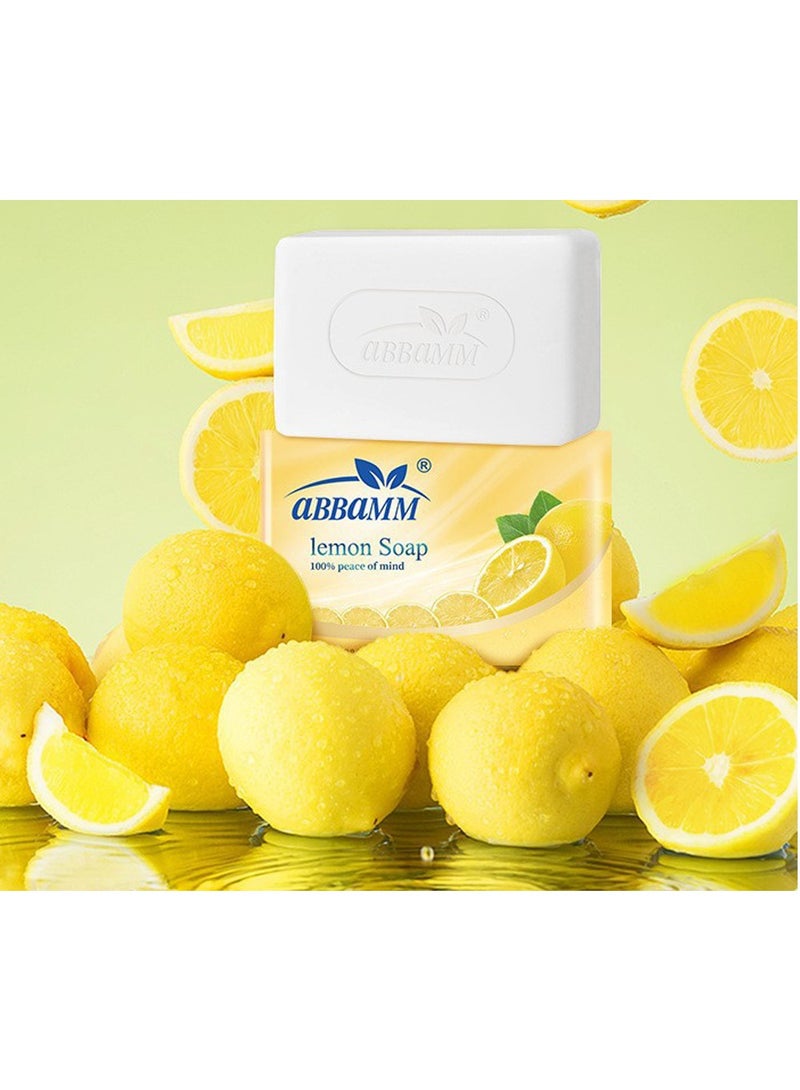 aBBaMM Lemon Soap Lemon Fresh,  Stronger Germ Protection & Hygiene, 12 Hour Freshness,Flush out 99%of the bacteria(Pack of 2) - Image 1