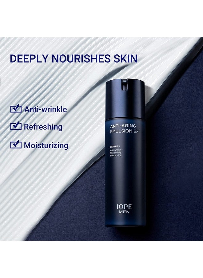 Iope Men Bio Antiaging & Moisturizing Set Cleanser Emulsion Conditioning Essence Serum And Soothing Aftershave Homme Korean Skincare By Amorepacific - Image 5