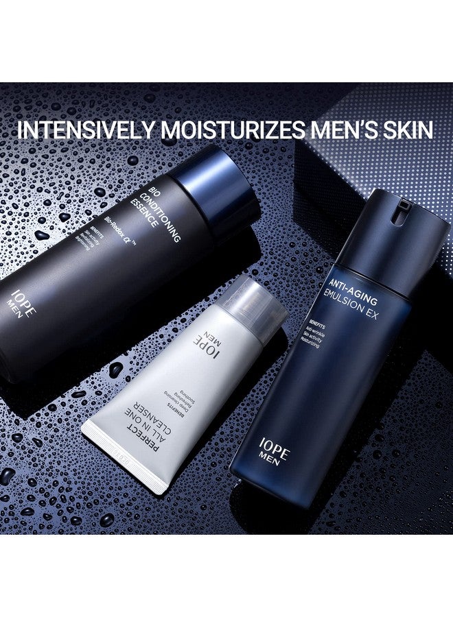 Iope Men Bio Antiaging & Moisturizing Set Cleanser Emulsion Conditioning Essence Serum And Soothing Aftershave Homme Korean Skincare By Amorepacific - Image 2