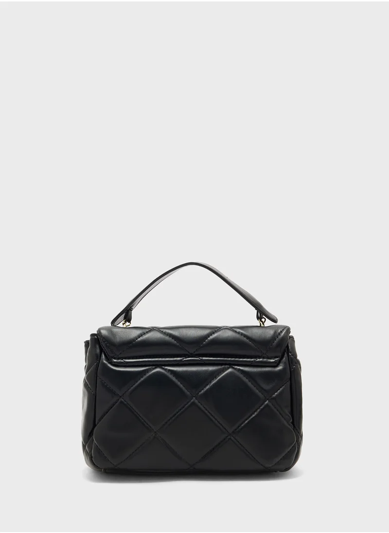 ELLA Quilted Crossbody With Top Handle