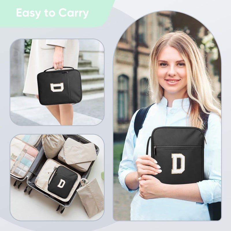 Fruobeyla Pin Display Bag, Letter PU Pin Trading Book with 8 Pages, Waterproof Enamel Pins Holder Board, Suitable as Pin Collection Display Case, D - Image 3