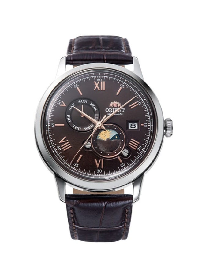 ORIENT Men Mechanical Classic Watch, Leather Strap - 41.5mm (RA-AK0804Y) - Image 1