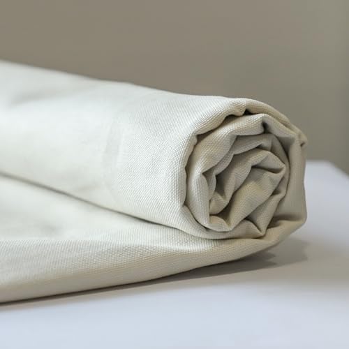 Simple&Opulence 100% Cotton Canvas Fabric 10oz. 59 Inch by The Yard, Nature Duck Fabric Textile Medium Weight for Painting, Sewing, Crafts, Embroidery, Bag, Handmade Home Decor(2 Yards, Beige) - Image 3