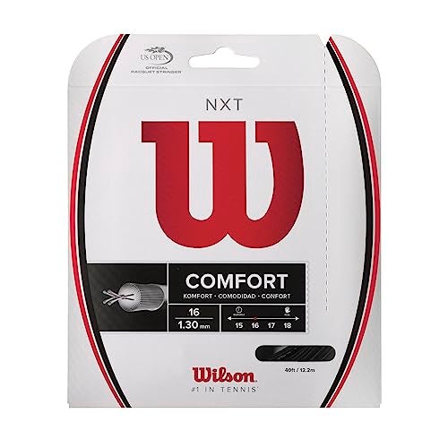 Wilson NXT 16 Tennis String - Set, Black - Image 4