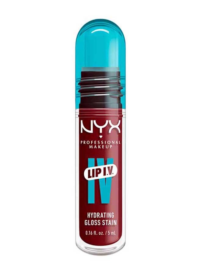 NYX PROFESSIONAL MAKEUP - Lip Iv Hydrating Gloss Stain Lip Gloss + Serum Up To 12Hr Hydration High Pigment Wet Shine Finish Cranberry Splash - Image 1