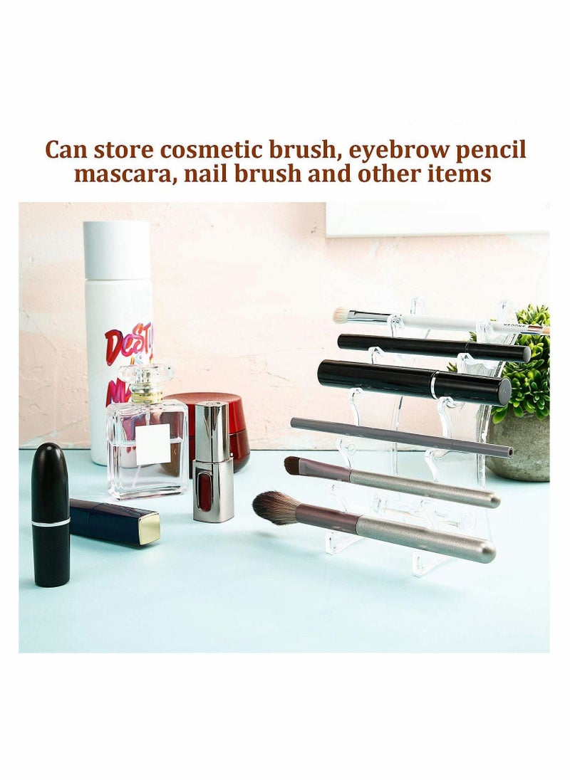 KASTWAVE 2 PCS Pen Display Stand Makeup Brush Display Stand 6 Slots Brush Holder Pen Holder Cosmetic Organizer for Pen, Eyebrow Pencil, Makeup Brush, Nail Brush Home Office or Store  - Image 4