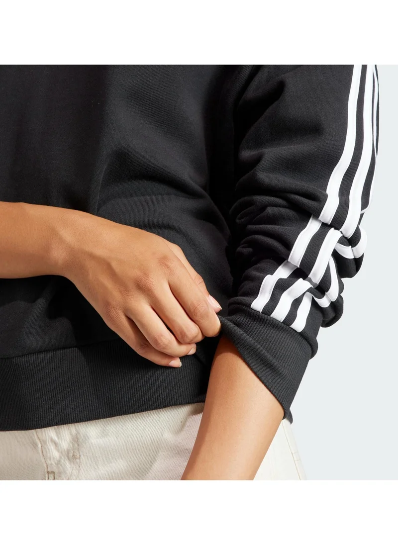 Adidas Essentail 3 Stripe Sweatshirt