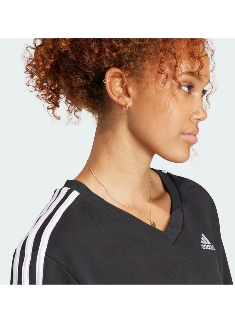 Adidas Essentail 3 Stripe Sweatshirt
