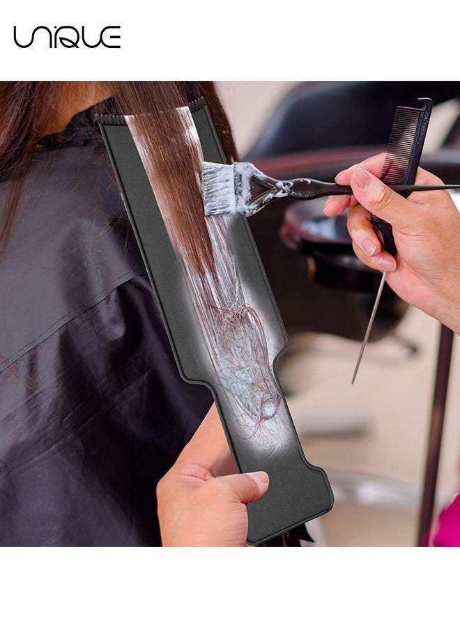 Unique 4Pcs Highlighting Board and Brush Kit Flat Top Paddle Board Comb Hair Highlighting Sectioning Comb Set Hair Coloring Brushï¼Œ3Pcs Tinting Paddles 1Pcs Hair Coloring Brush - For Hair Dye & Salon Uses - Image 5