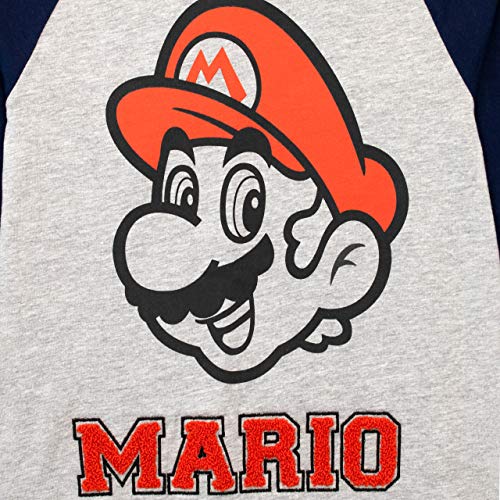 Super Mario Boys' Long Sleeve Top Grey Size 6 - Image 2