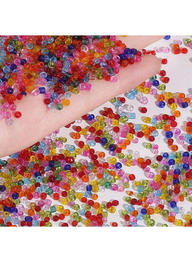 Teensery 10000 Pcs 2Mm Mini Glass Beads Round Tiny Spacer Beads Loose Beads For Jewelry Making And Diy Crafts (Mixed Colors)  - Image 2