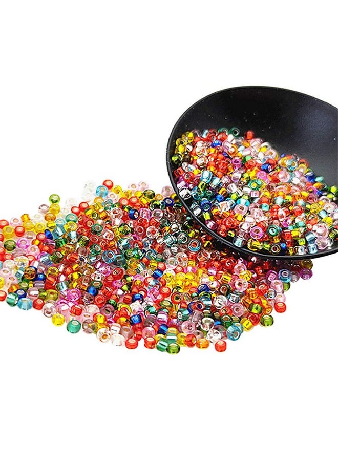 Teensery 10000 Pcs 2Mm Mini Glass Beads Round Tiny Spacer Beads Loose Beads For Jewelry Making And Diy Crafts (Mixed Colors)  - Image 1
