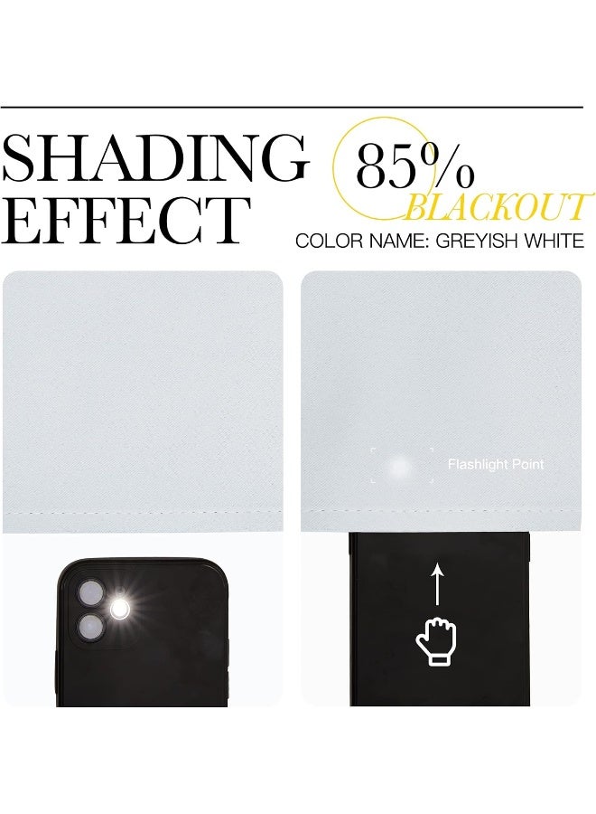 NICETOWN Room Darkening Curtain Window Panel - (Greyish White Color) Solid Thermal Insulated Drape/Drapery for Bedroom,52x95 inches, 1 Pack - Image 2