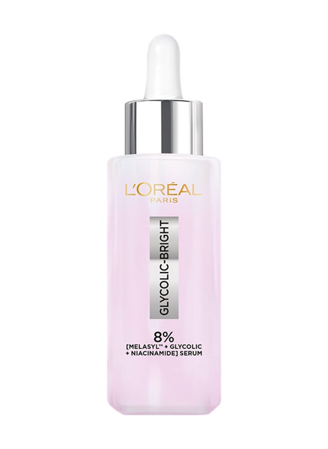 L'OREAL PARIS - Glycolic Bright 8% Melasyl + Niacinamide Face Serum for Brightening Dark Spots - Image 1