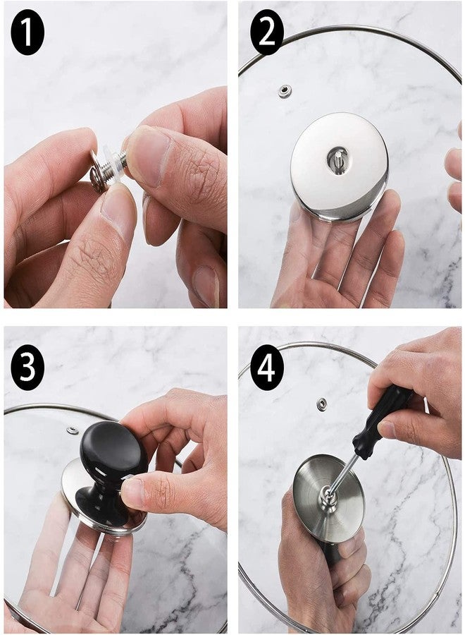 Shivam Enterprises Pot Lid Handle Universal Cookware Lid Knob Pot Lid Knob for Kitchen (Pack of 4) - Image 4
