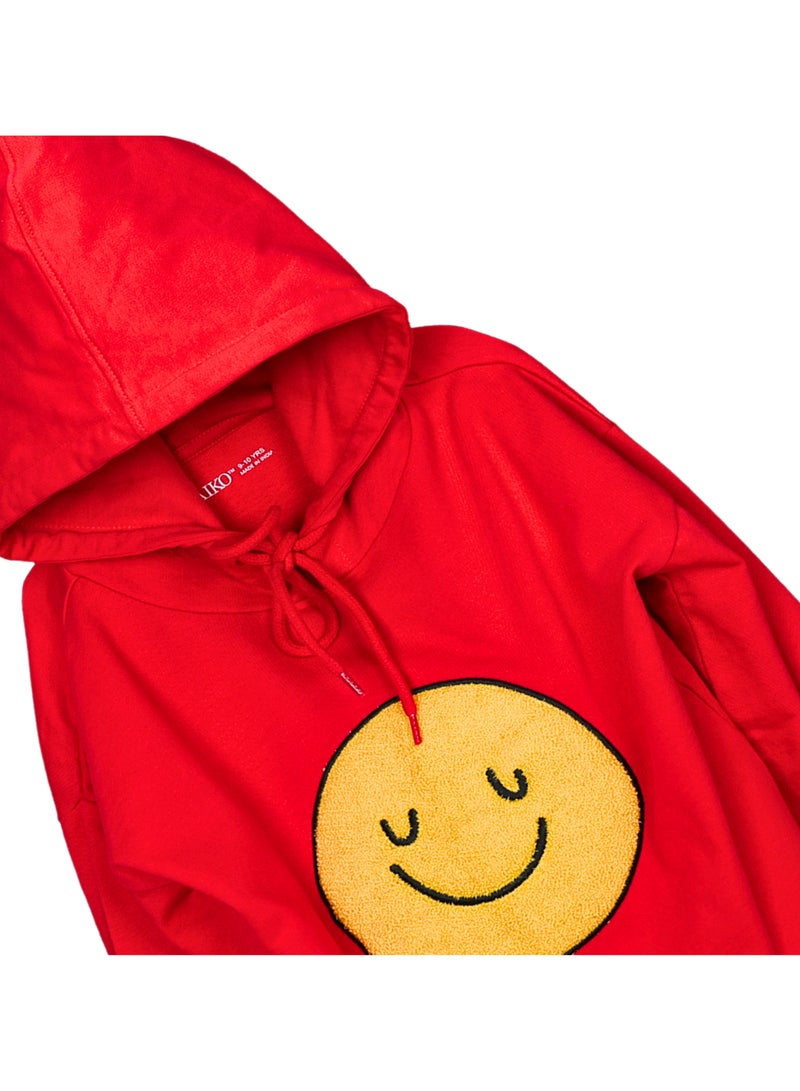 AIKO طقم طويل من قطعتين للأطفال من AIKO - سترة حمراء وسروال أبيض - 9-10 سنوات - Image 3