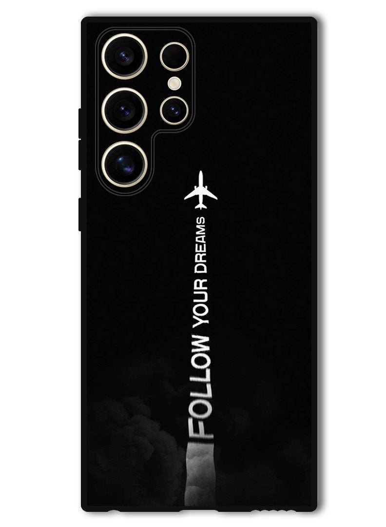 Theodor Protective Case Anti Scratch Shock Proof Bumper Cover For Samsung Galaxy S24 Ultra Follow Your Dreams - Image 1