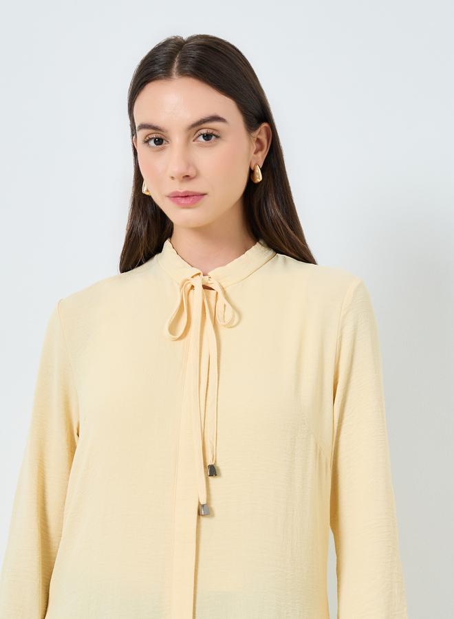 Take Two Women Yellow Zip-Up Maxi Kimono - Image 4