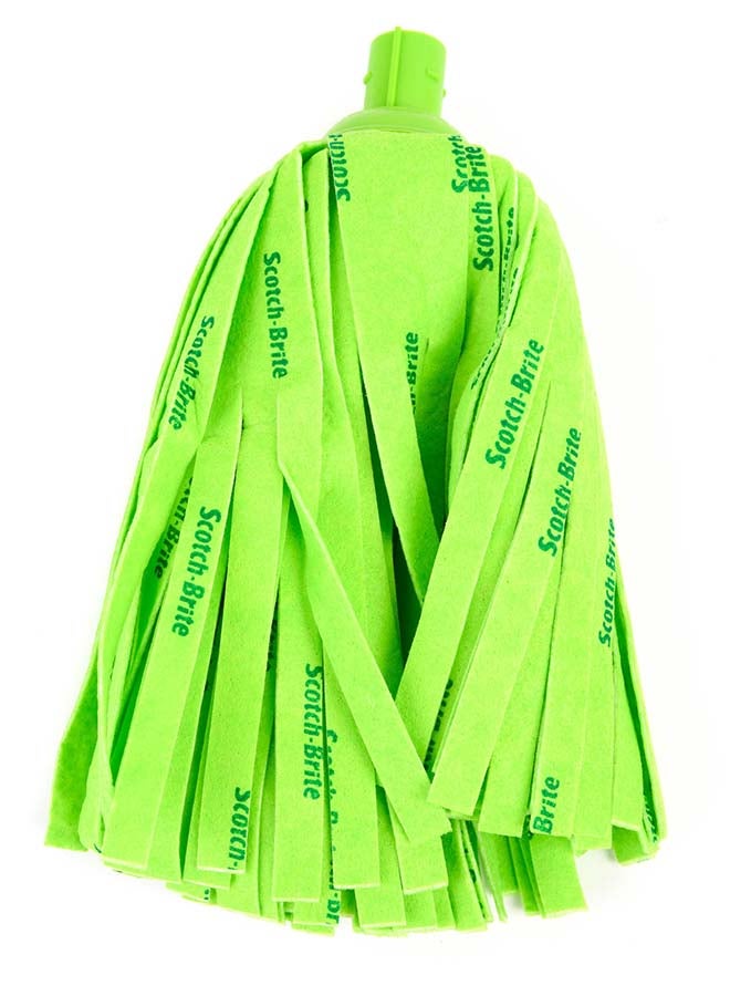 Scotch Brite CSC Green Bucket with Wringer/Squeezer + Floor mopt with stick Free, bucket size: 26 cm x 32.6 cm x 13 cm, Green color. 1 set/pack - Image 5