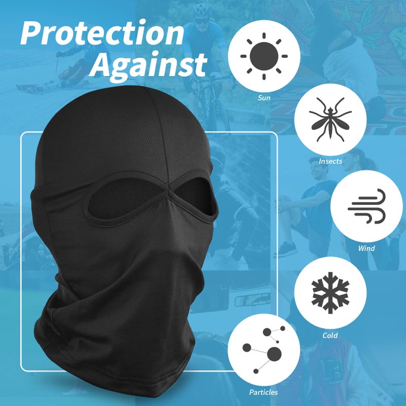 YESLIFE Black Ski Mask, Balaclava Face Mask for Men and Women, Boys and Girls â€“ Cosplay Costume Accessory for Halloween Party - Image 5