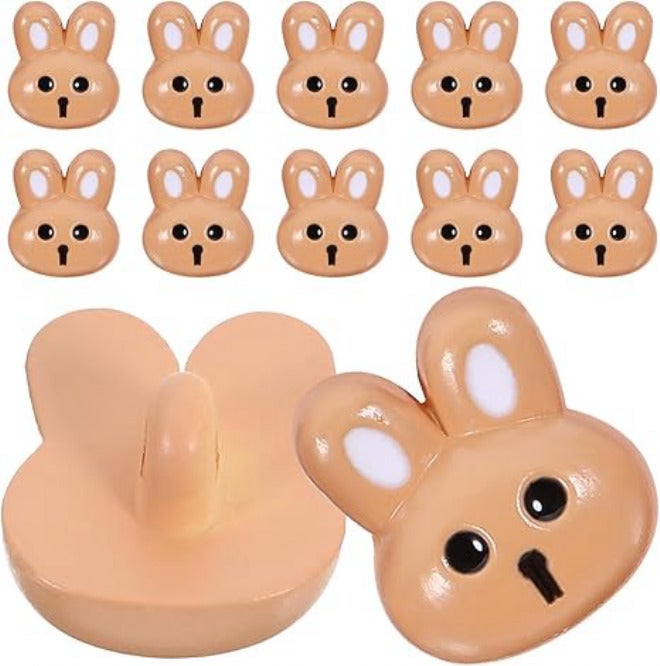 12pcs Easter Bunny Resin Buttons for Sewing DIY Clothes Replacement Decorative Garment Accessories Wear-Resistant Craft Buttons for Jackets and Sweaters - Image 1