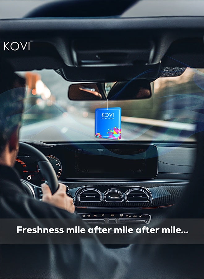 Kovi Air Fragrance Power Pod For Bathroom And Car Long-Lasting Fragrance Of Ocean Splash Infused With Essential Oils Lasts Up To 30 Days 10Gm  - Image 5