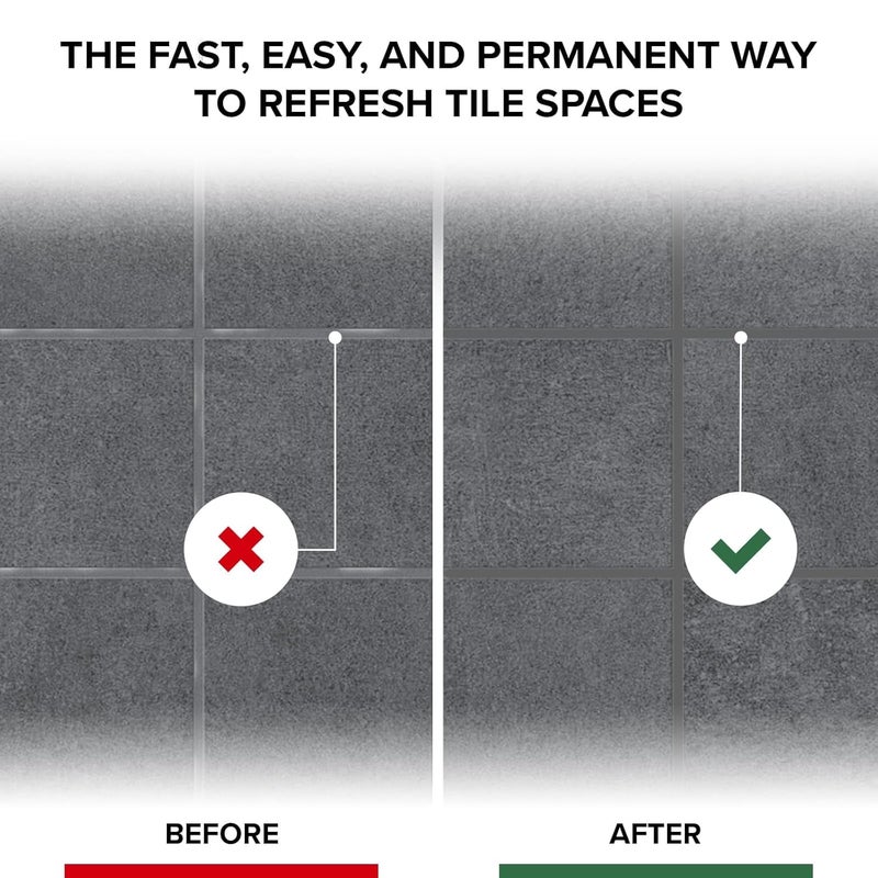 X-Protector Water Based Grout Marker - 2 PCS with 8 Tips, Light Grey - Image 4