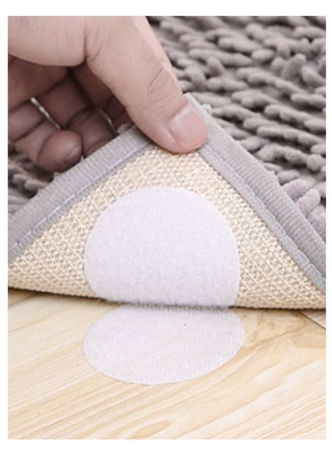 15pcs Reusable Carpet Stickers, Non-Slip Washable Rug Stickers, Prevent Rugs From Moving And Rolling Edges, Round Carpet Sticker - Image 1