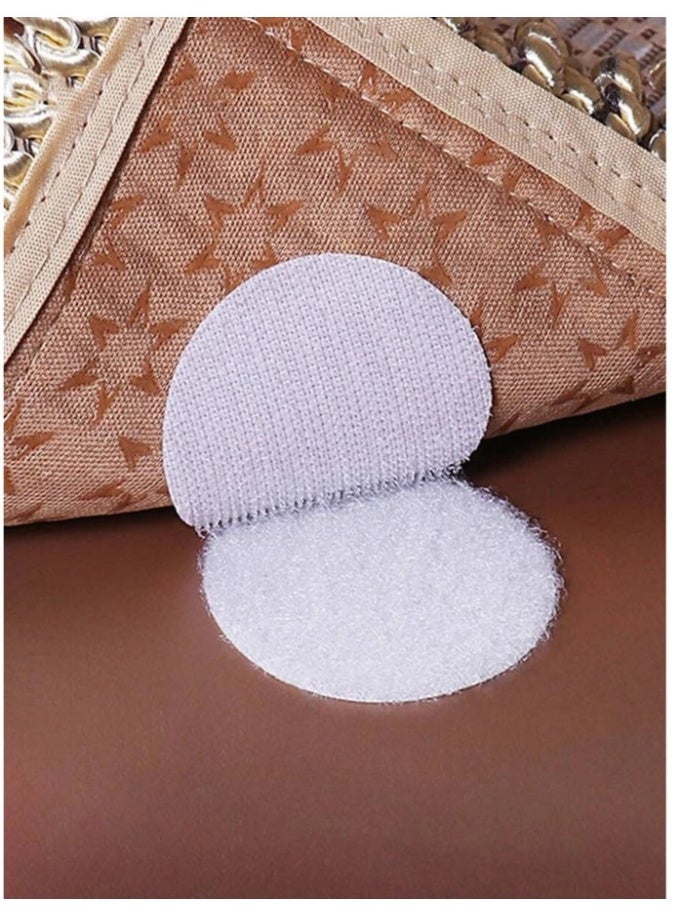 15pcs Reusable Carpet Stickers, Non-Slip Washable Rug Stickers, Prevent Rugs From Moving And Rolling Edges, Round Carpet Sticker - Image 2