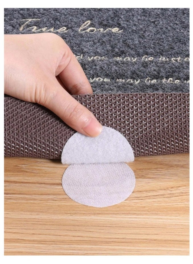 15pcs Reusable Carpet Stickers, Non-Slip Washable Rug Stickers, Prevent Rugs From Moving And Rolling Edges, Round Carpet Sticker - Image 4