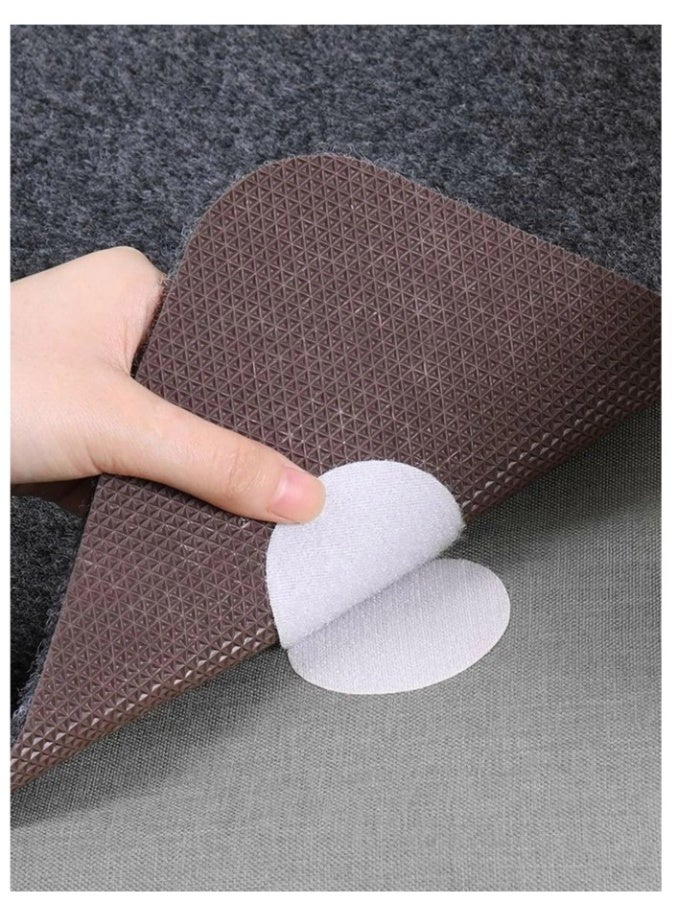 15pcs Reusable Carpet Stickers, Non-Slip Washable Rug Stickers, Prevent Rugs From Moving And Rolling Edges, Round Carpet Sticker - Image 3