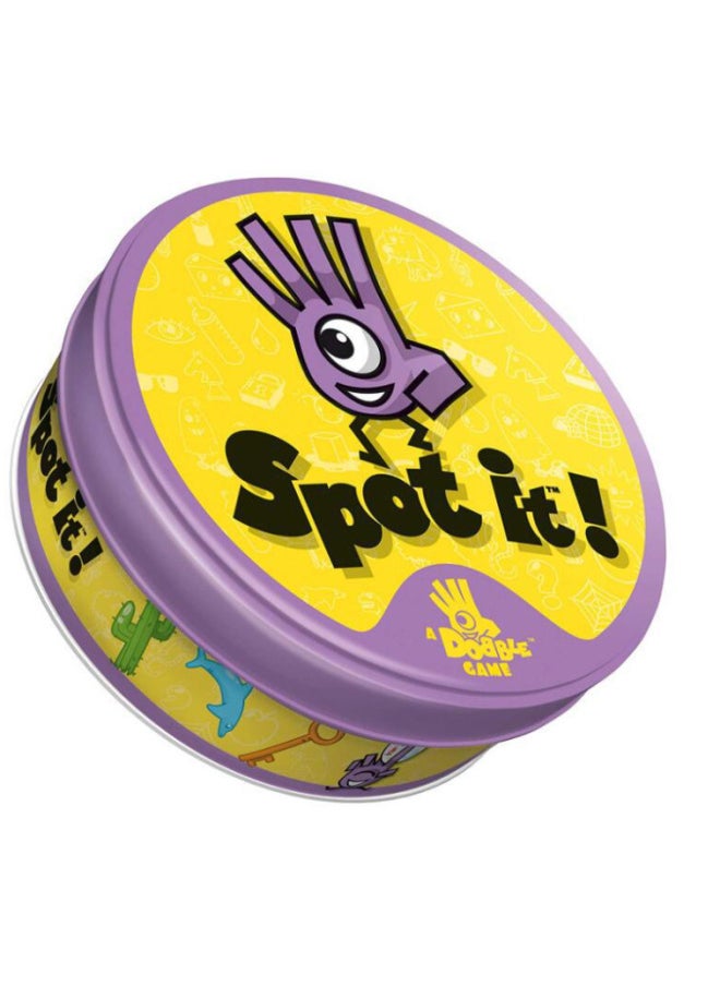 All English Spot It Family Gathering Parents Find Different Game Cards Dobble Game Cards Find Your Sister-Color:spot It Purple Style  - Image 1