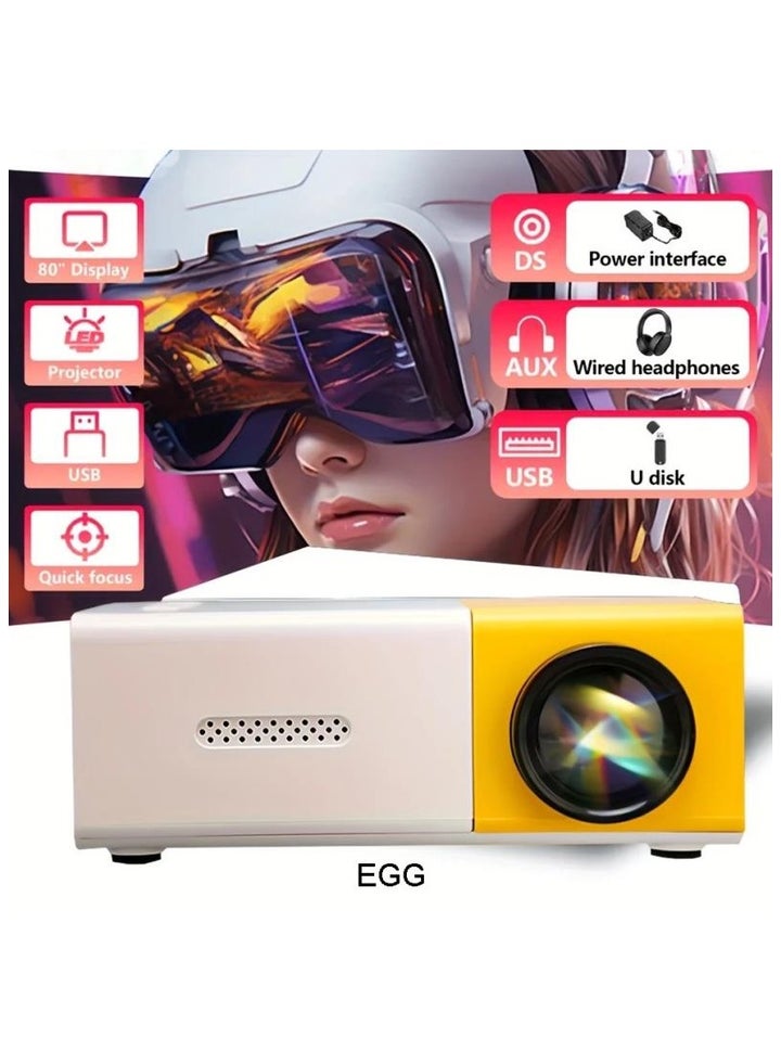 Buy Egg projector HD 720P LED home office mini portable, high ...