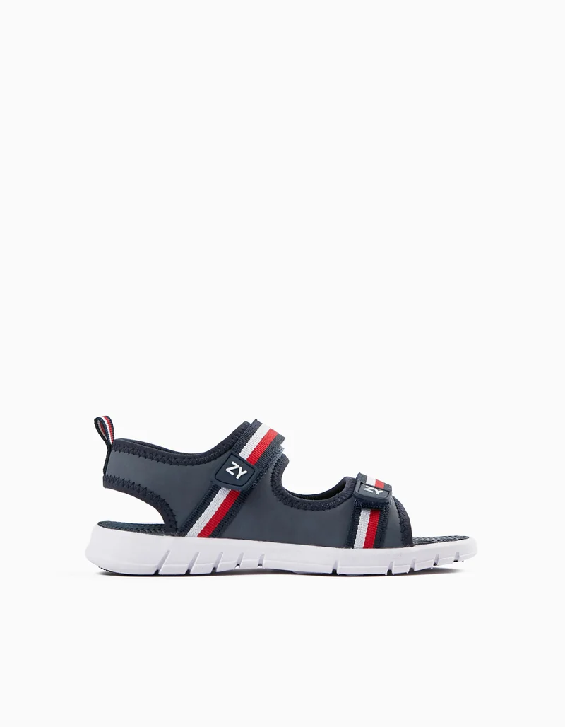Zippy Sandals for Boys, Dark Blue