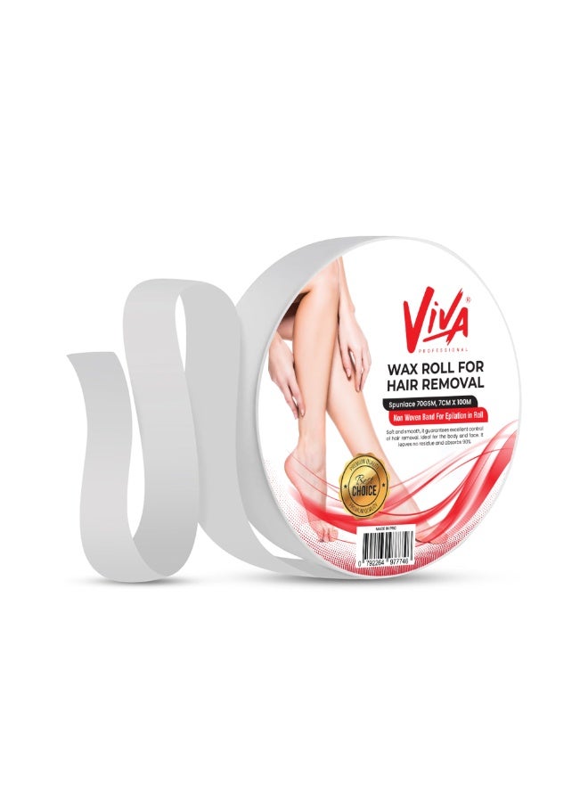 Viva Professional Paper Non-Woven Wax Roll for Hair Removal 100 Meter - Image 1