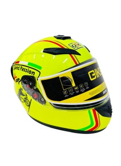 GIKE Full Face  Helmet Motorcycle Helmet Safety Racing Helmet Endure Sport High-strength ABS Shell ECE Approved - Yellow  - Image 1