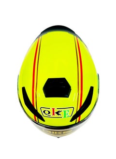 GIKE Full Face  Helmet Motorcycle Helmet Safety Racing Helmet Endure Sport High-strength ABS Shell ECE Approved - Yellow  - Image 5
