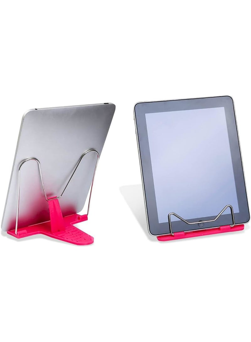 SOLARAE حامل كتب للقراءة، حامل كتب قابل للتعديل لوصفات الطبخ، حامل مستندات محمول وقوي، للكتب الدراسية، الهاتف، التابلت - Image 1