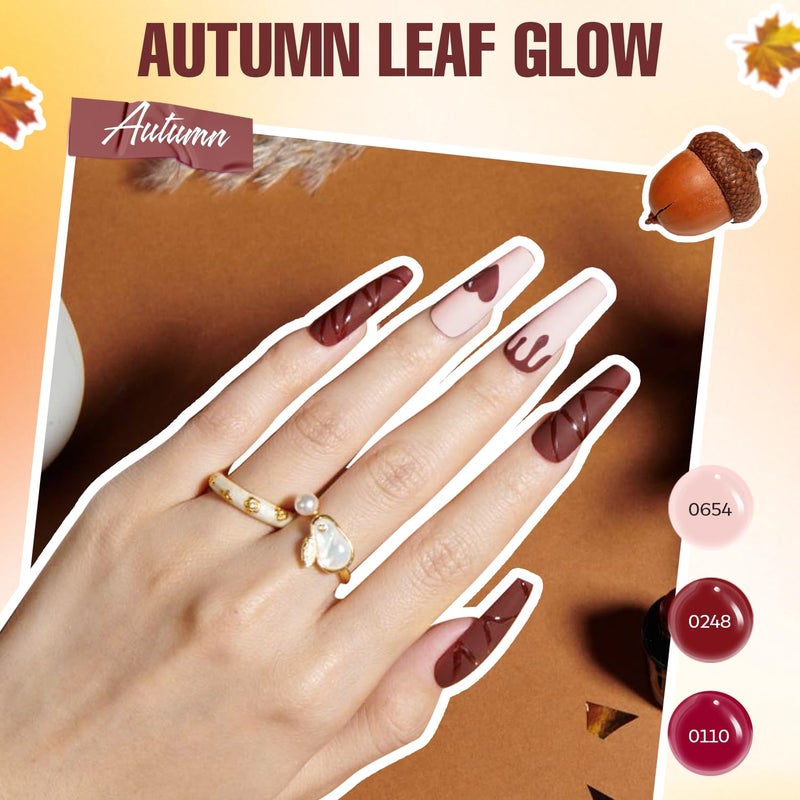 MEFA 47PCS Gel Nail Polish Kit, 42 Colors All Seasons Collection White Nude Pink Colorful Gel Polish Set with 5Pcs Top and Base Coat Primer Manicure Art at Home Salon 7ML Valentines Gifts for Women - Image 4