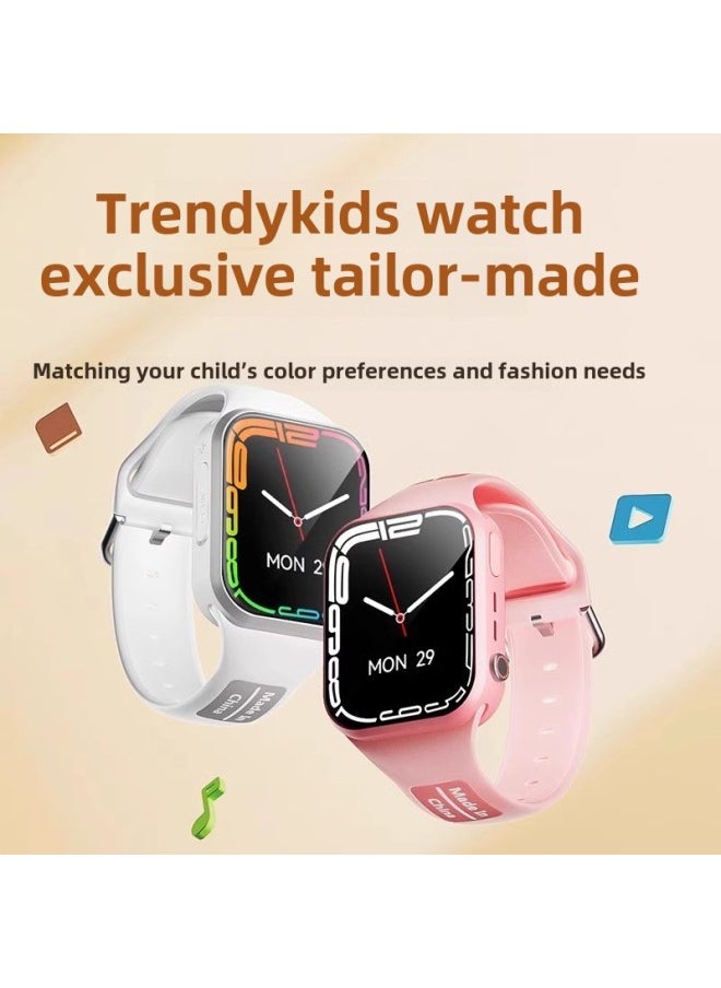 Generic [Official Genuine Goods] Student Children's Smart Phone Watch 5G Netcom Plug-in Card Multifunctional Waterproof Positioning-Color:Top Version Black [ultra-clear Dual Camera + 128g] 5g Full Network Access + Face Recognition + Deep Waterproof + Qq + Learning App + Video Call  - Image 5